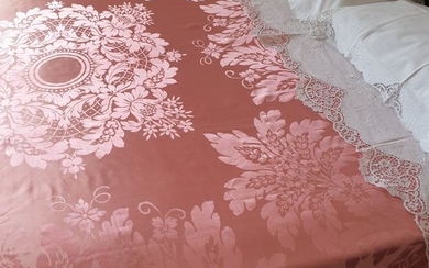 San Leucio pink bedspread - Silk - 1920-1949