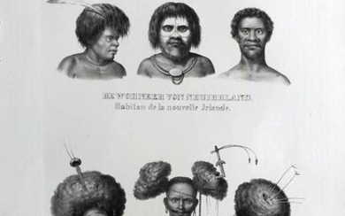 Schinz & Brodtmann C1840 Folio Print. Bewohneer von Neuirrland, Papua 19