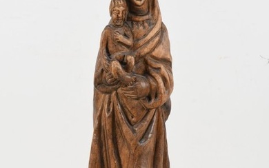 Sculpture, Madonna con bambino - 43 cm - Wood