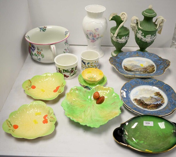 Selection of decorative ceramics and tableware.