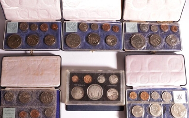Set Of Six NZ Mint and Proof Sets: 1968, 3x1969, 1970 and 1975