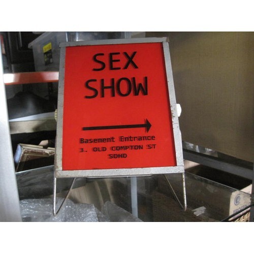 'Sex Show' light box