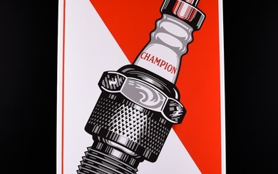 Sign - Champion - XXL Champion enamel sign, 700mm
