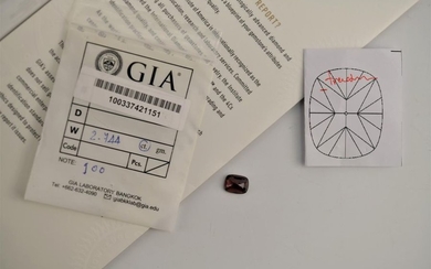 Spinel rouge de 2,74 carats avec certificat GIA....