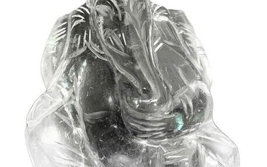 Statuette of rock crystal depicting "Ganesha" (Hindu