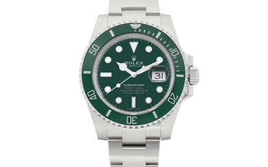 Submariner "Hulk", Reference 116610LV | A stainless steel wristwatch with date and bracelet, Circa 2018 | 勞力士 | Submariner "Hulk" 型號116610LV | 精鋼鏈帶腕錶，備日期顯示，約2018 | , Rolex