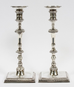 TIFFANY CO. STERLING SILVER CANDLESTICKS PAIR 11 4.5 4.5 39.12 OZT