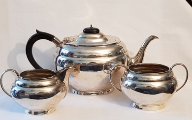Tea service (3) - .925 silver - S. Blanckensee & Son Ltd - Chester - 1938 - U.K. - First half 20th century