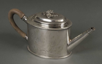 Teapot. A George III silver teapot by William Turton, London 1783