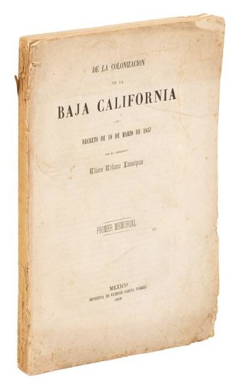 The colonization of Baja California 1857