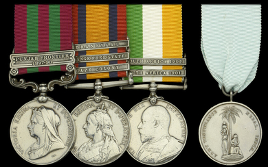 Three: Corporal l. Barnett, East Kent Regiment India General Service 1895-1902, 1...
