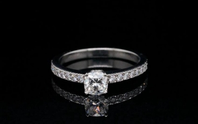 Tiffany & Co. 0.60ctw Diamond Platinum Lucida Ring