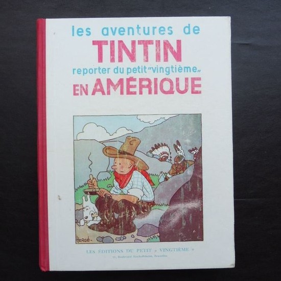Tintin - Les aventures de Tintin reporter du petit XXe en Amérique (P3) - N&B - C - First edition - (1932)