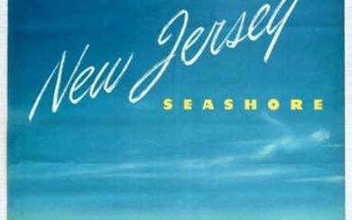 Travel Poster New Jersey Seashore Pennsylvania Railroad