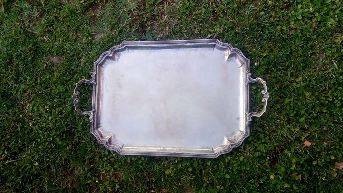 Tray, large (1) - .800 silver - Italy - 20th century