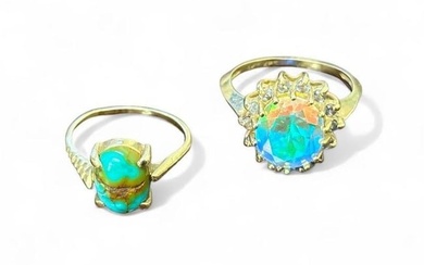 Turquoise Ring and Cocktail Ring