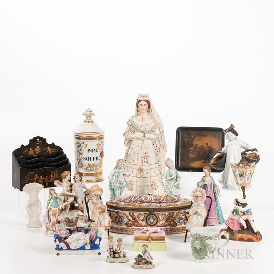 Twenty Mostly Porcelain Decorative Items