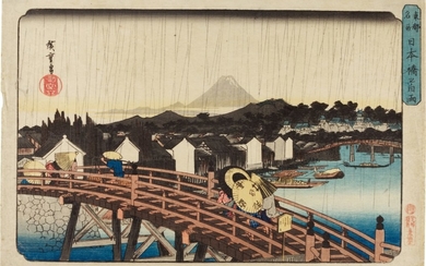 UTAGAWA HIROSHIGE, NIHONBASHI BRIDGE, EDO PERIOD, 19TH CENTURY