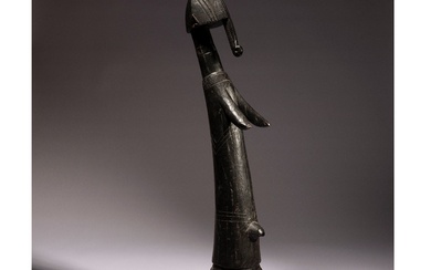 Une grande poupée de fertilité Biga fort probablement de style. Cette sculpture dont Jacques Kerchache...
