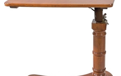 Victorian lectern table, height adjustable pedestal, on