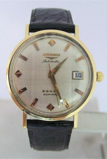 Vintage 18k LONGINES 5 Star Admiral Automatic DATE