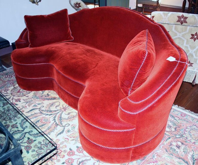 Vintage Decorator Custom Upholstered Sofa