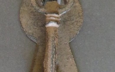 Vintage Key Shaped Cast Iron Door Knocker