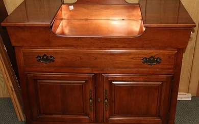 Vintage Monitor Furniture Co. Cherry Dry Sink Server with Copper Liner Gorgeous!