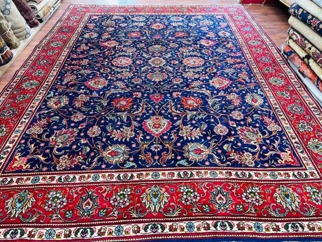 Vintage Persian Tabriz all over design rug-4817