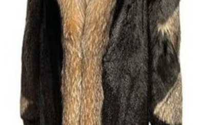 Vintage R BOLAN Custom Mink & Fox Fur Coat