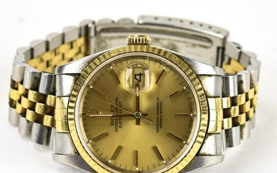 Vintage Two Tone 18kt Gold & Stainless Men's Rolex