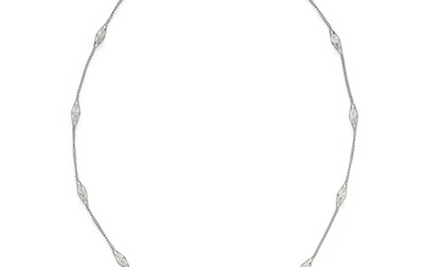 WHITE GOLD AND DIAMOND NECKLACE