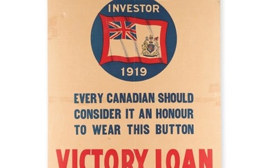 WWI Canadian 1919 Victory Loan Poster