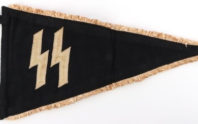 WWII GERMAN THIRD REICH SS PENNANT FLAG
