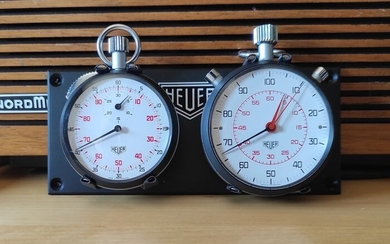 Watch/clock/stopwatch - Rally Race Timing System Flyback (401.204) + Split (512.413) - HEUER - 1960-1970