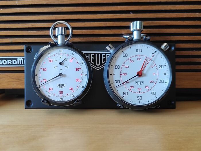 Watch/clock/stopwatch - Rally Race Timing System Flyback (401.204) + Split (512.413) - HEUER - 1960-1970