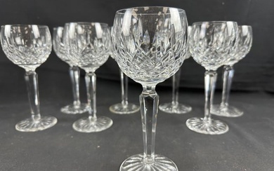 Waterford Set of 8 "Lismore" Balloon Wine Glasses