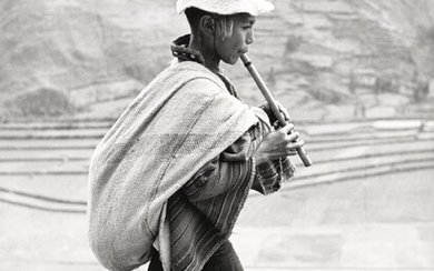 Werner Bischof (1916-1954) Flute Player, Cuzco, Peru