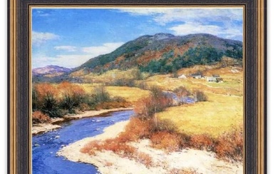 Willard Leroy Metcalf "Indian Summer, Vermont, 1922" Oil Painting, After