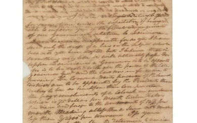 William Henry Harrison Autograph Letter Signed