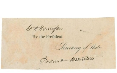 William Henry Harrison Signature as President