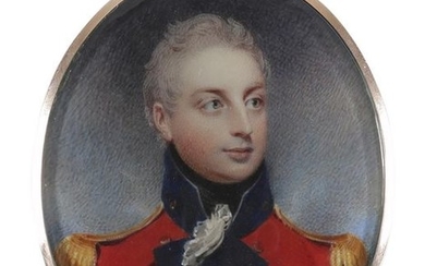 λWilliam Wood (1769-1810) Portrait miniature of Prince William...