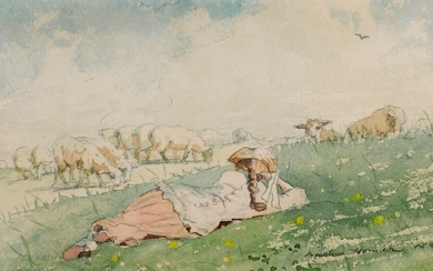 Winslow Homer (1836-1910), The Shepherdess