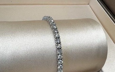 Women's Bracelets TW 4.9 cts Diamond Round GH SI, w/g 14k