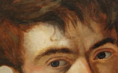 ecole italienne du XIX - Equisse de portrait d homme