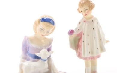 Royal Doulton "Erminie" and "Mary Had a Little Lamb" Figurines