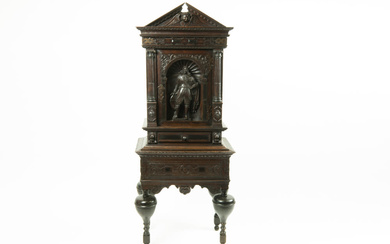 small antique Renaissance style cabinet