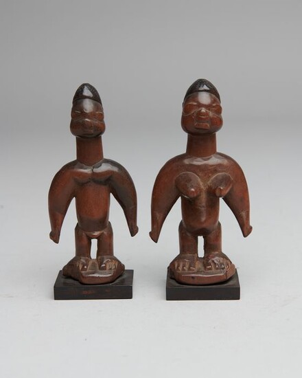 twin figures (1) - Wood - twin figures - Ewe - Togo