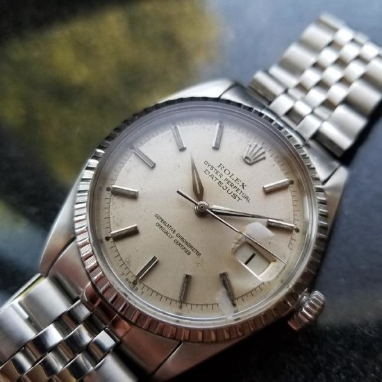 ROLEX Men's Datejust 1603 Automatic c.1965 Stainless