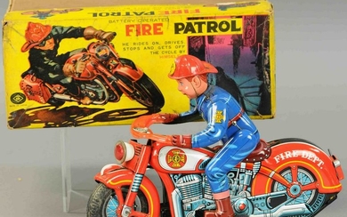 BOXED MODERN TOYS JAPAN FIRE PATROL CYCLE